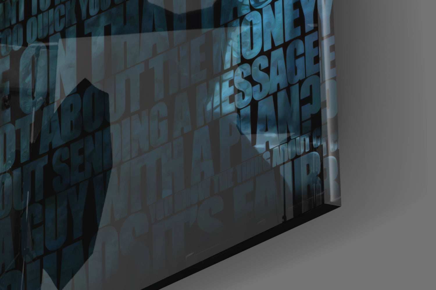 Joker Glass Wall Art.