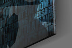Joker artwork anchoring a wall with moody dramatic palette
