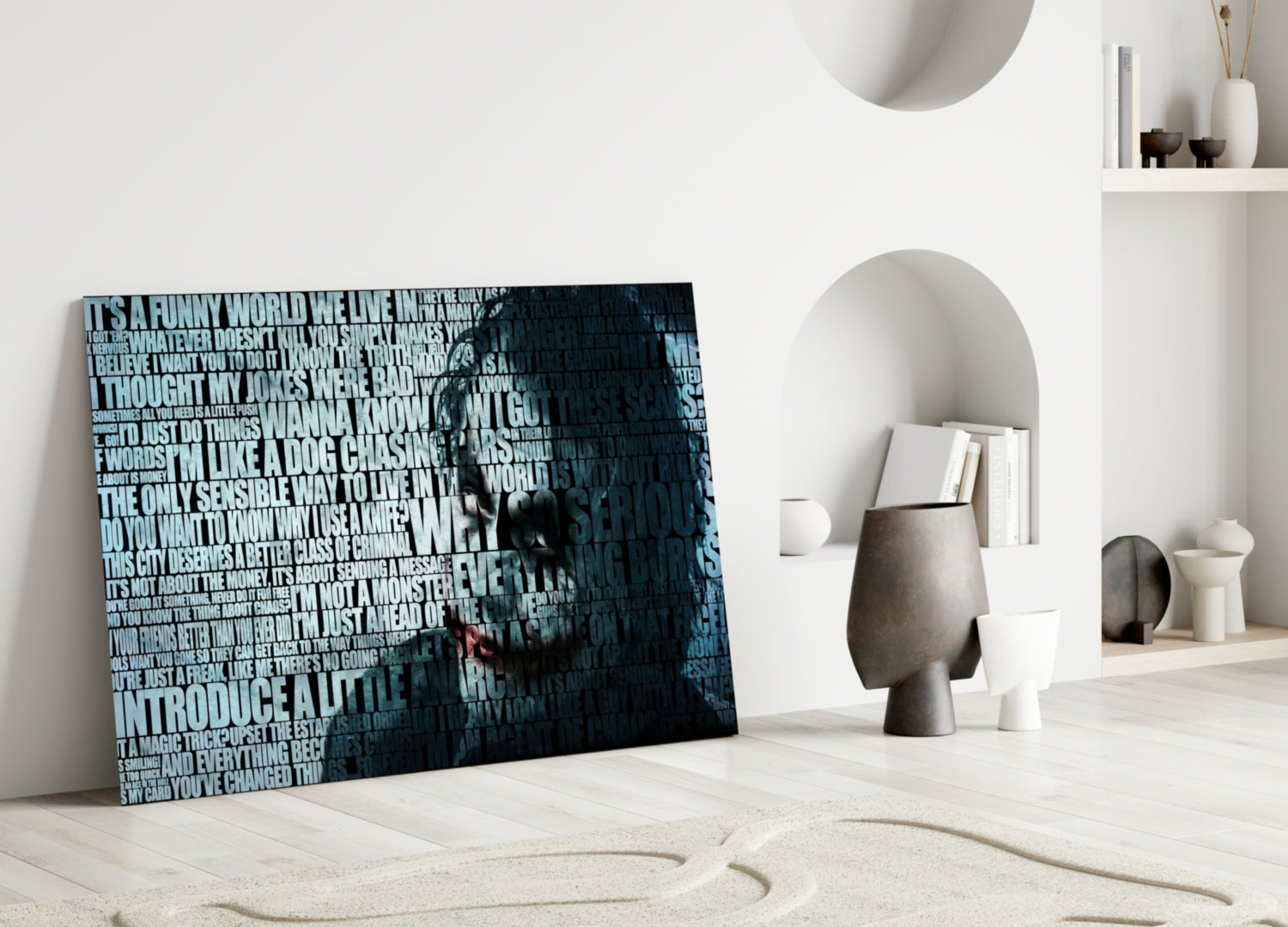 Joker Glass Wall Art.