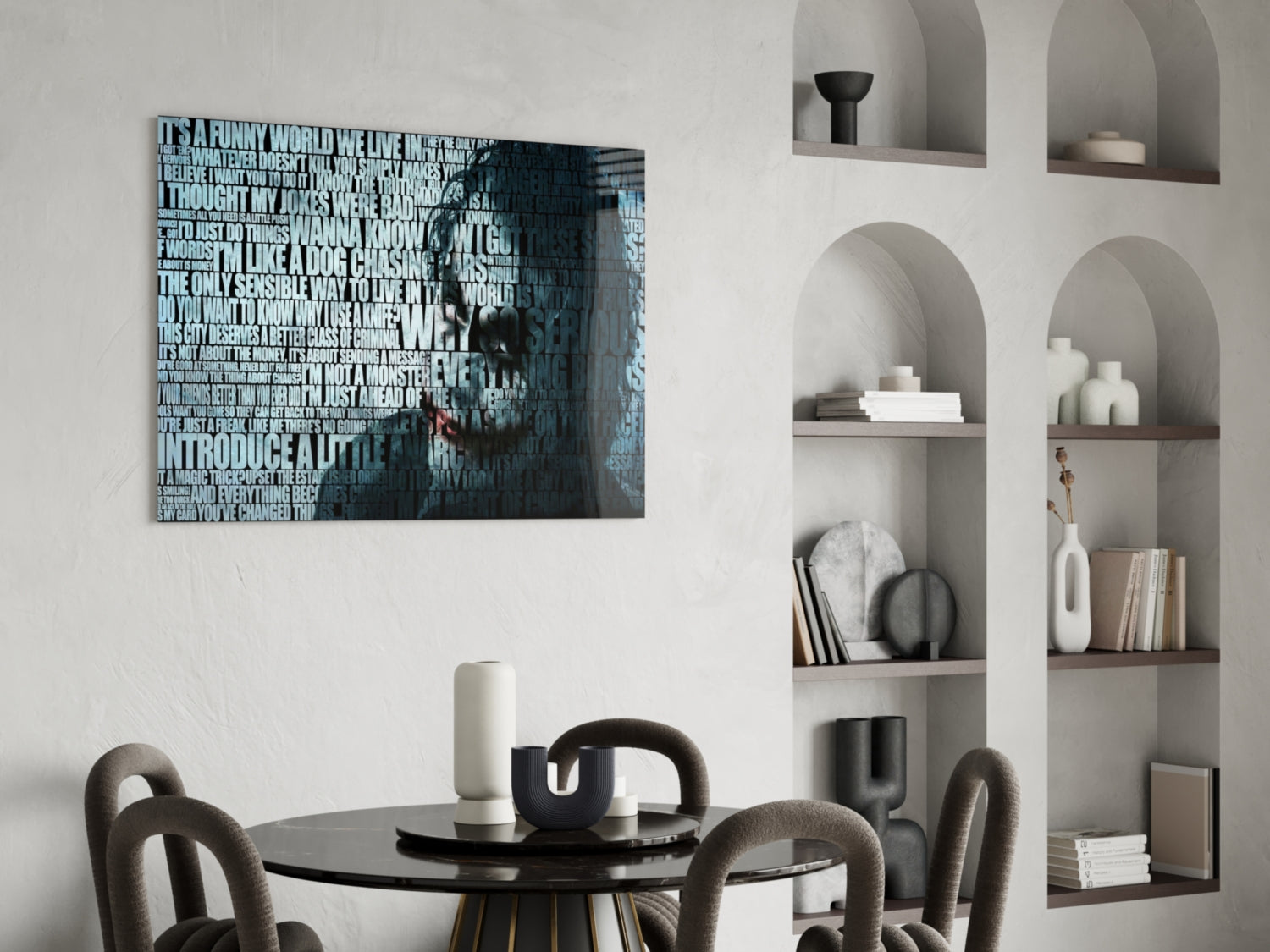 Joker Glass Wall Art.