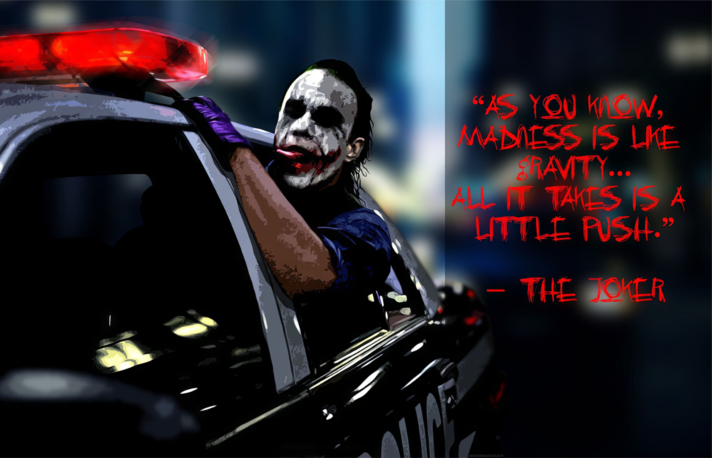 Joker Glass Wall Art