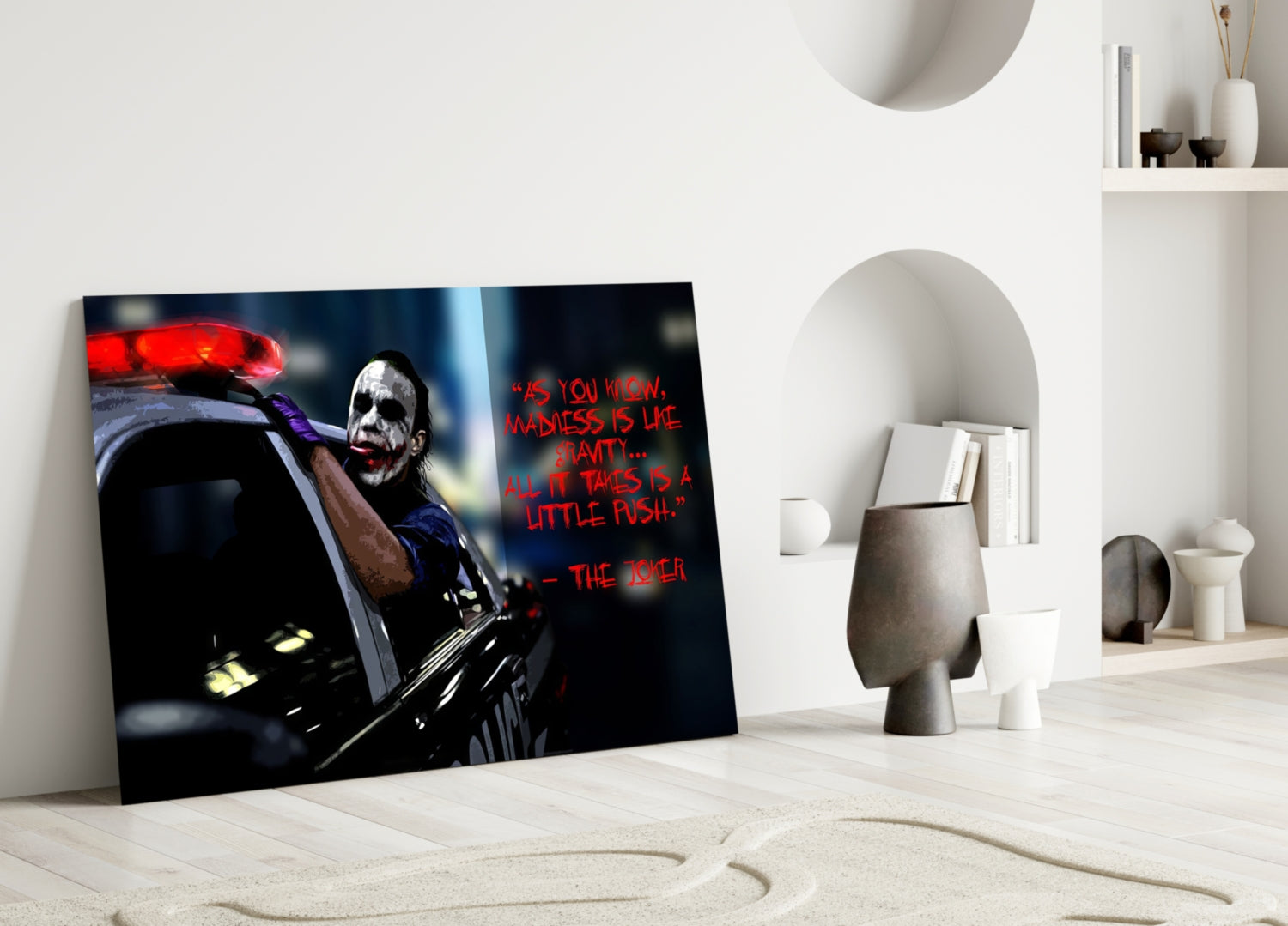 Joker Glass Wall Art.