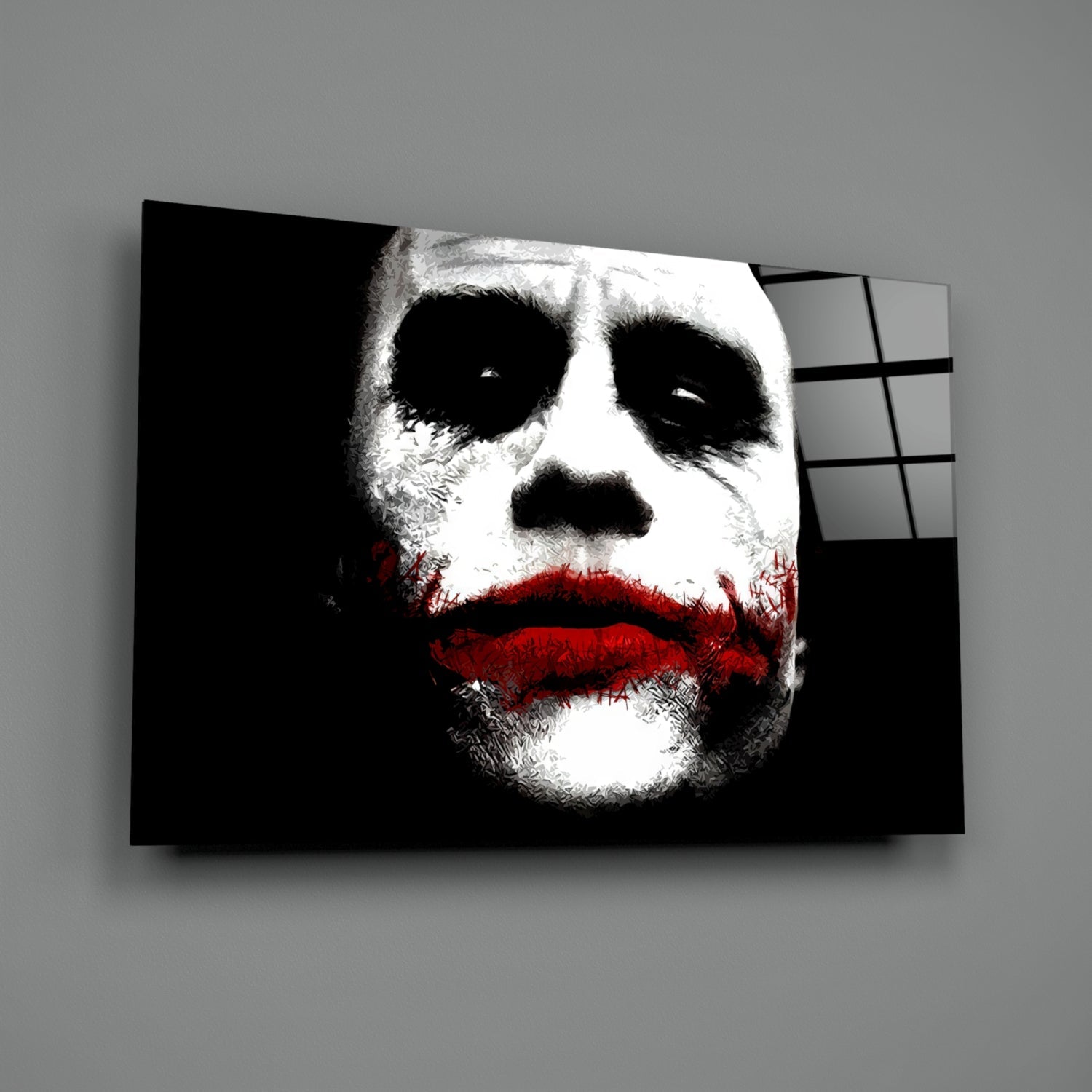 Joker Glass Wall Art.