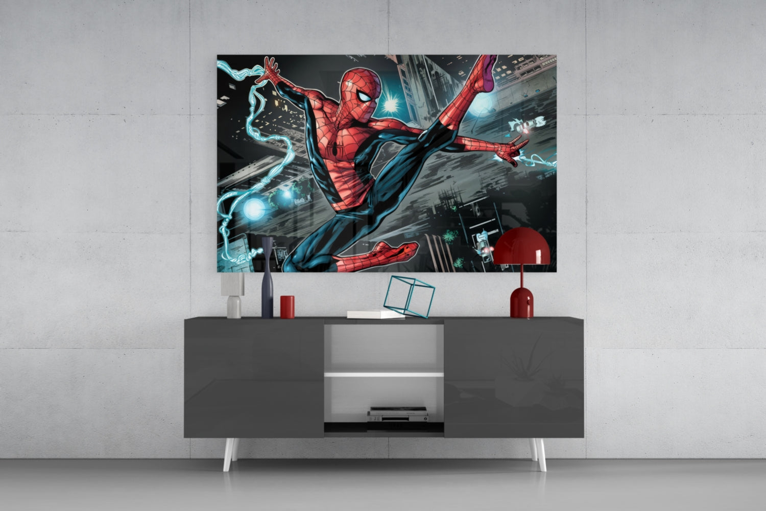 Spider Glass Wall Art.