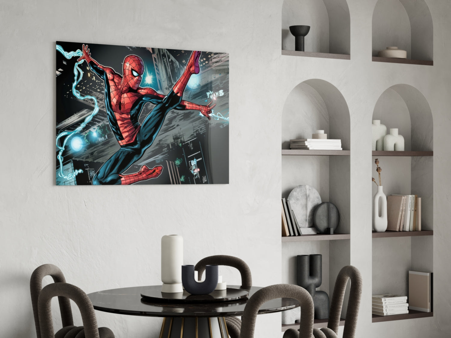 Spider Glass Wall Art.