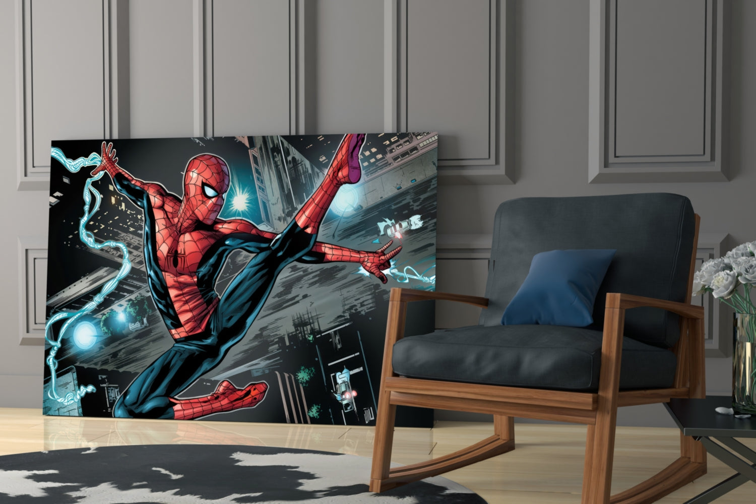 Spider Glass Wall Art.