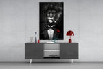 Lion as a Gentleman panel catching directional light to reveal its luxe wit
