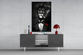 Lion as a Gentleman panel catching directional light to reveal its luxe wit