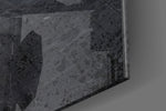Superman artwork anchoring a wall with bold industrial palette
