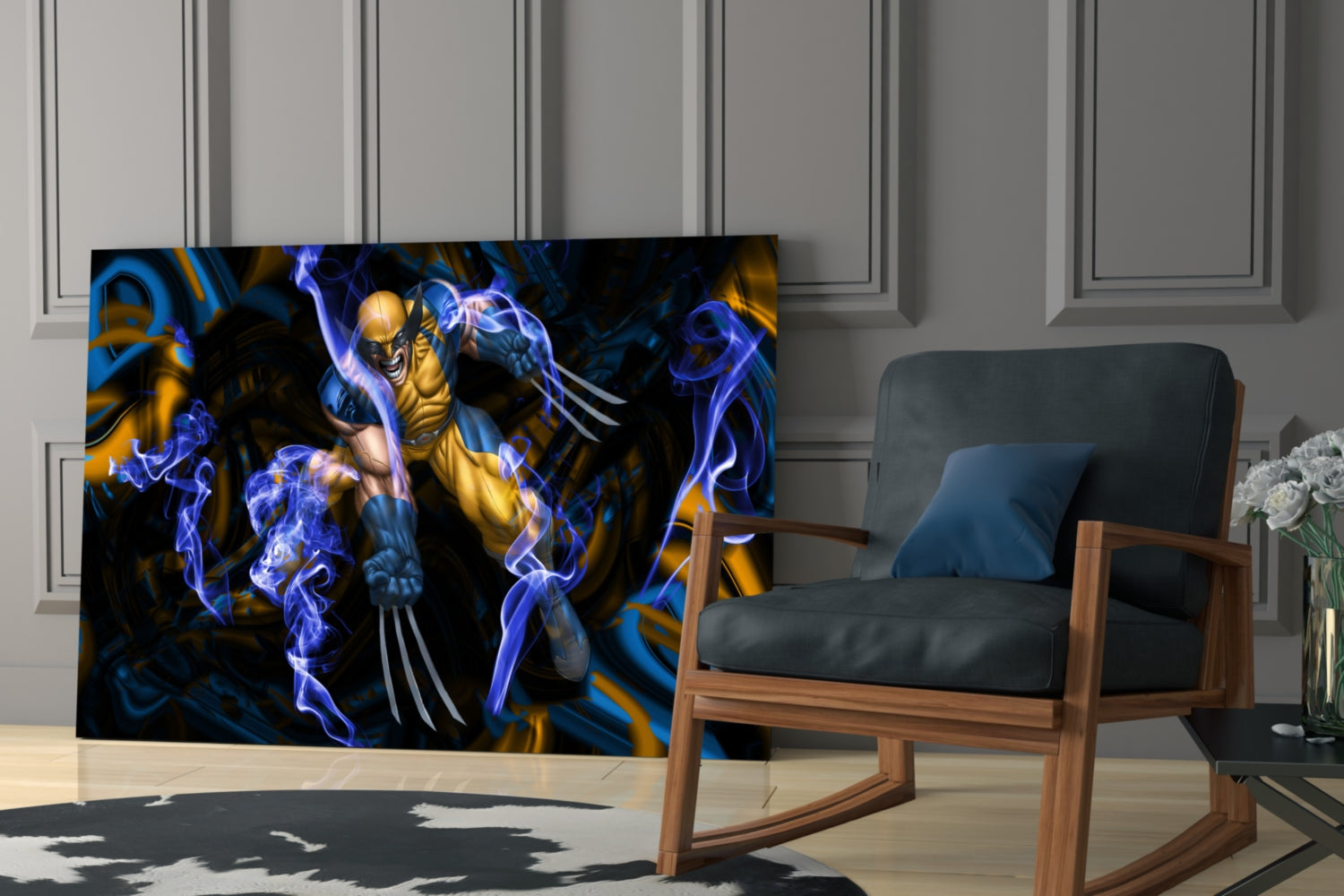 Wolverine Glass Wall Art.