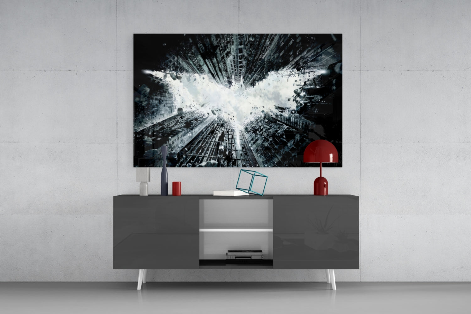 Batman and Gotham City Glass Wall Art.