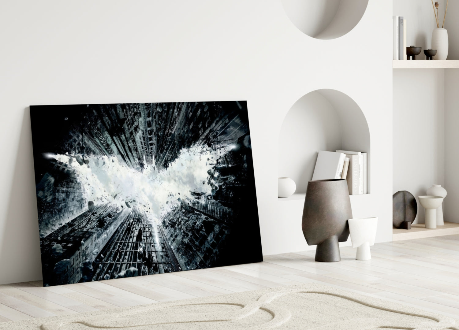 Batman and Gotham City Glass Wall Art.