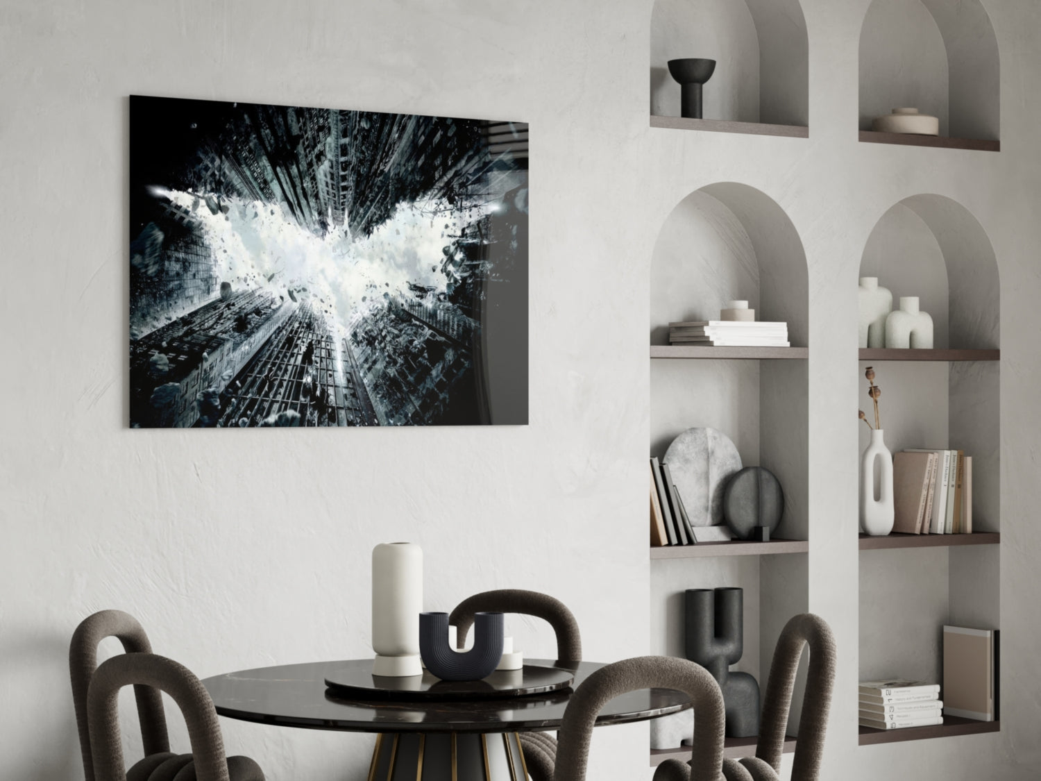 Batman and Gotham City Glass Wall Art.