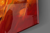 Bruce Lee artwork anchoring a wall with warm dramatic palette