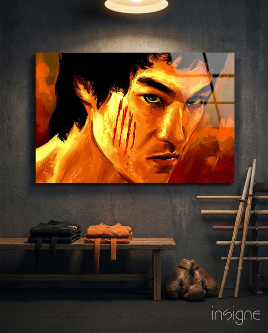 Martial Arts Master Glass Wall Art