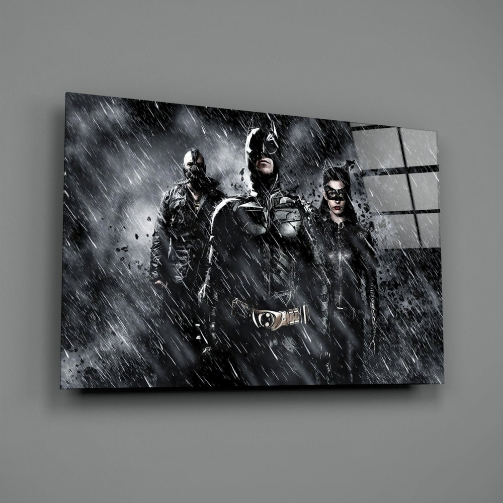 Cinematic-poster panel bringing menacing gravity to a contemporary home theater