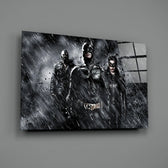 Cinematic-poster panel bringing menacing gravity to a contemporary home theater