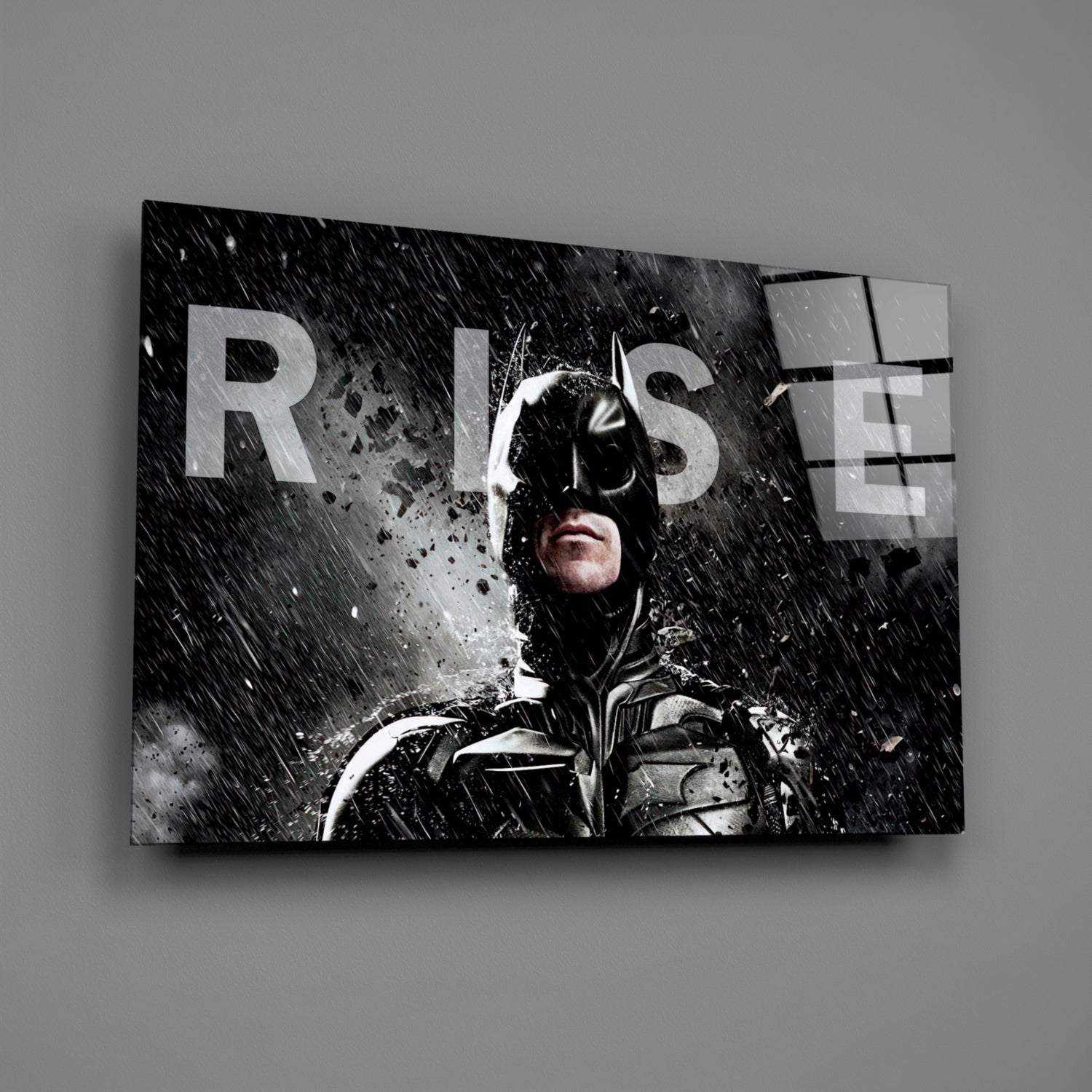 Batman Rise Glass Wall Art.