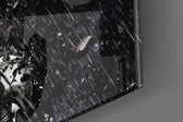 Batman Rise artwork anchoring a wall with moody dramatic palette