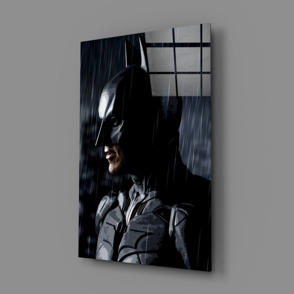 Painterly-cinema panel bringing menacing gravity to a contemporary home theater