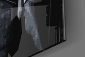 Batman artwork anchoring a wall with moody dramatic palette