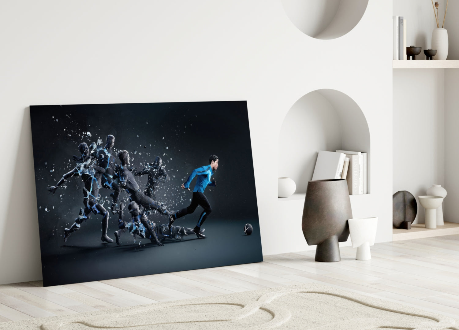 Christiano Ronaldo Glass Wall Art.