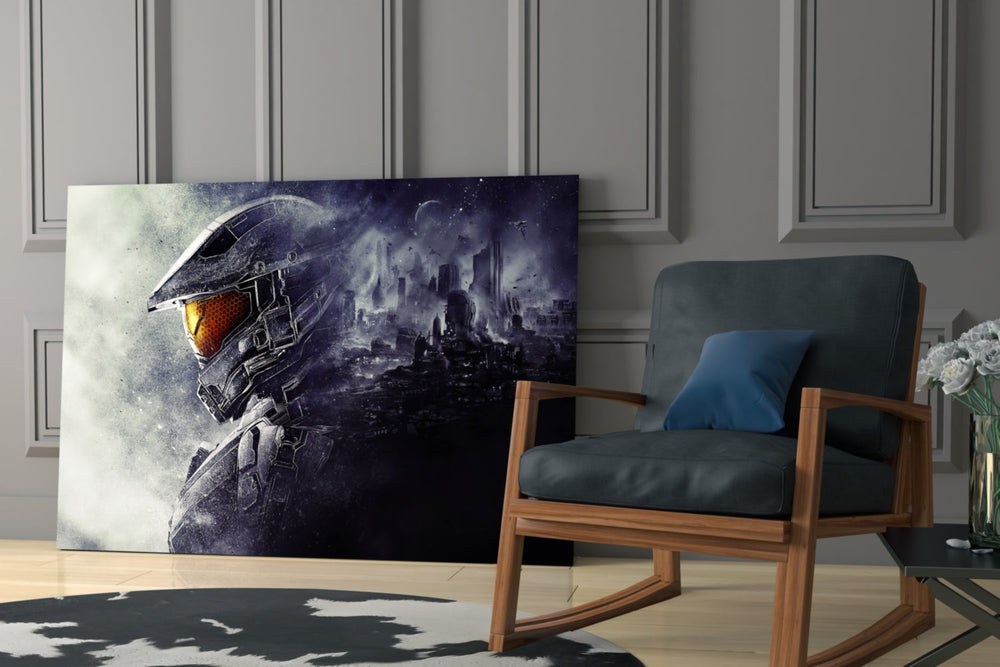 Halo - Master Chief Glass Wall Art.