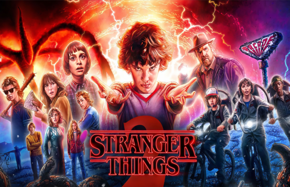 Stranger Things Poster Glass Wall Art