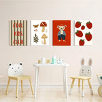 Cool Kids Club Woodland 4 Pieces Kids Metal Wall Art.