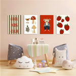 Cool Kids Club Woodland 4 Pieces Kids Metal Wall Art.