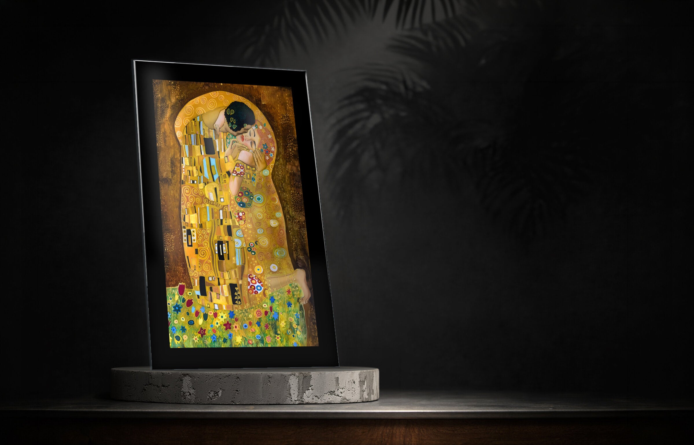 Insigne Art Design Gustav Klimt The Kiss Glass Art
