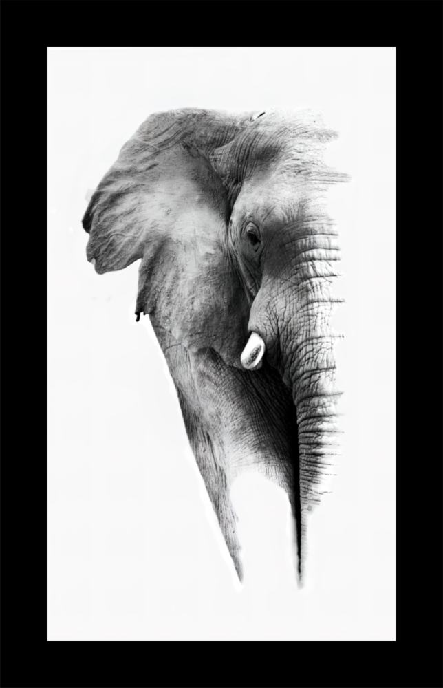 Elephant Glass Wall Art