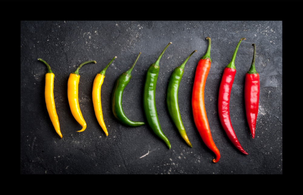 Peppers Glass Wall Art