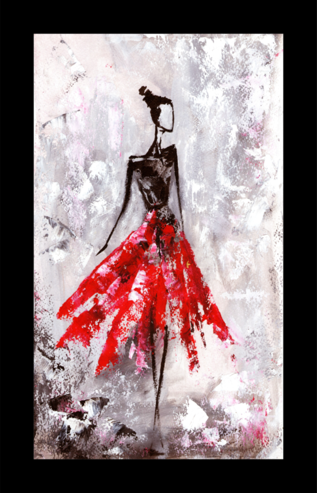Ballerina Glass Wall Art