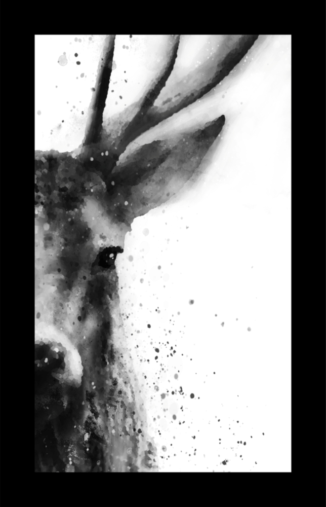 Deer Glass Wall Art