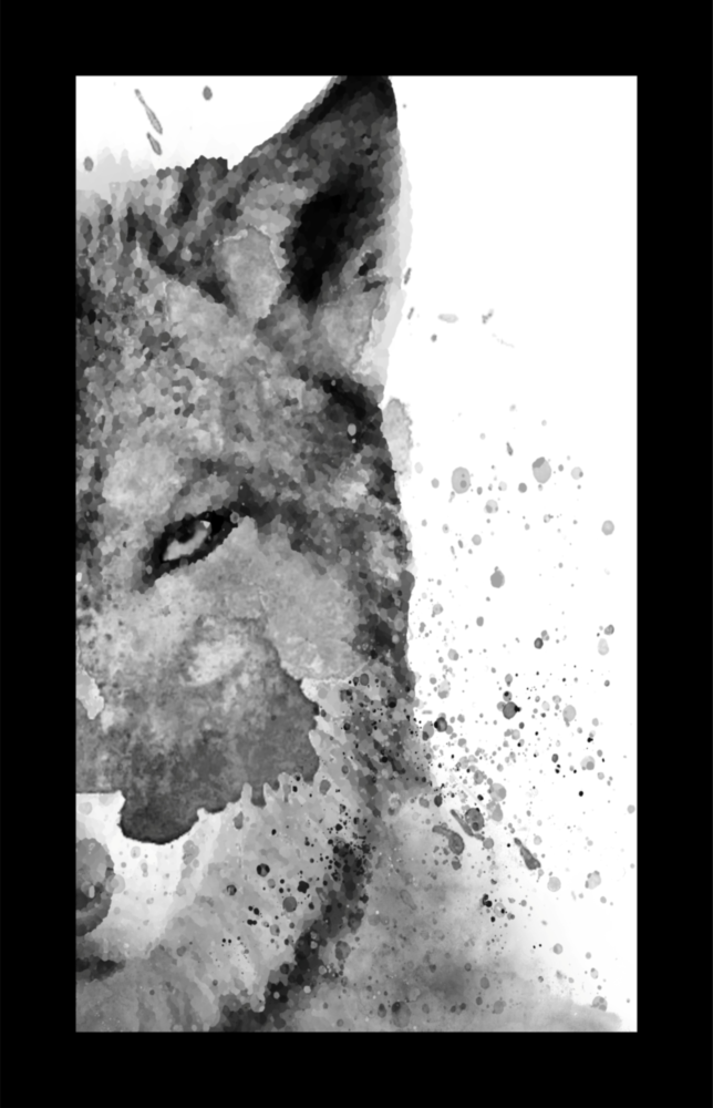Wolf Glass Wall Art