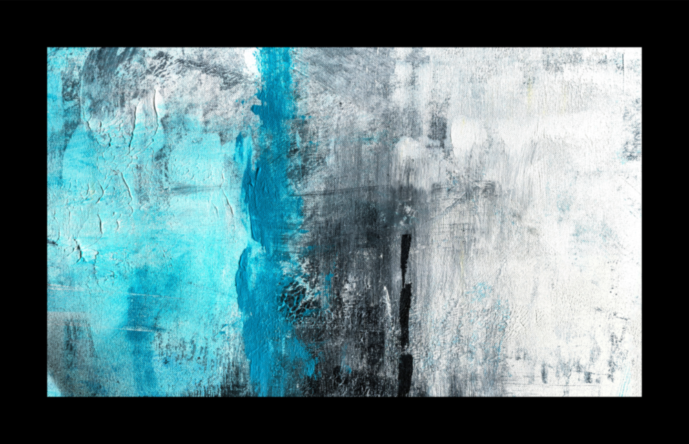 Blue and Blue Glass Wall Art