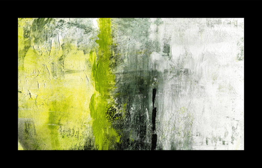 Green and Green Glass Wall Art