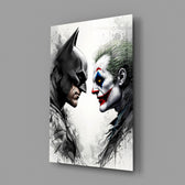 Comic-book face-off panel anchoring a teen's bedroom wall