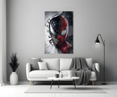Venom Spider-Man glass print bringing comic edge to a man cave