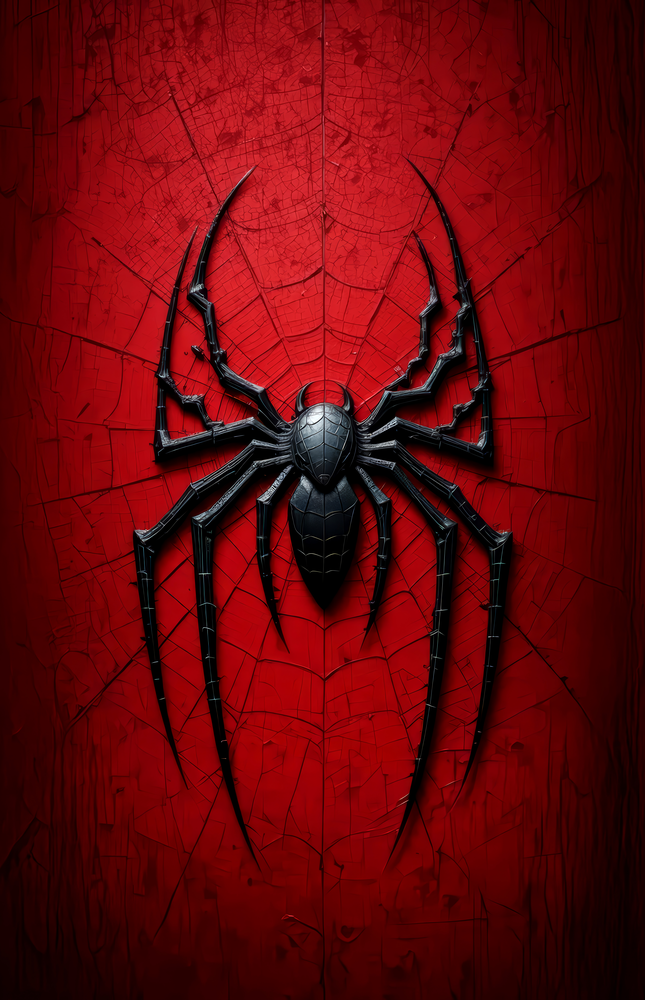 Spider Web Glass Wall Art