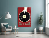 Keep It Classic artwork styled above a turntable setup