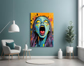 Living Dead artwork styled in a tattoo studio interior