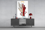Divine Devil Hand Glass Wall Art