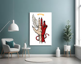 Divine Devil Hand Glass Wall Art