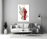Divine Devil Hand Glass Wall Art