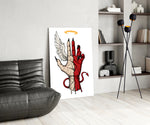 Divine Devil Hand Glass Wall Art