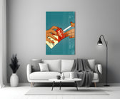 Marlboro glass print bringing retro edge to a cocktail bar