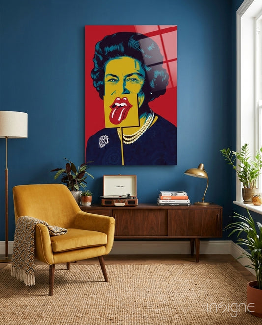 Regal Crown Pop Glass Wall Art