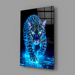 Cinematic predator panel anchoring a teen's bedroom wall